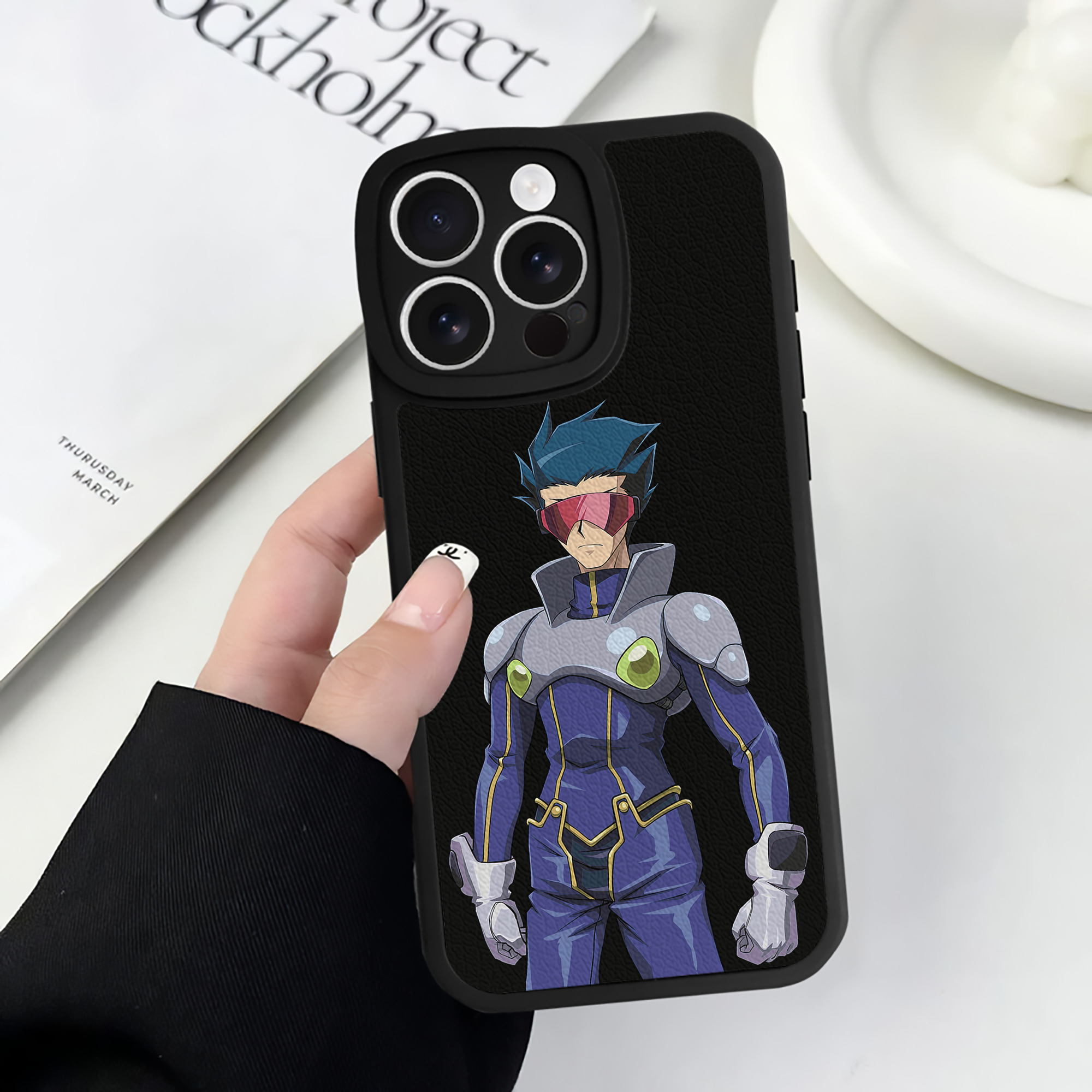 遊☆戯☆王 Yu-Gi-Oh! 【iPhone 16シリーズ対応】シリコンスマホケース（レザー調） 材質：シリコン